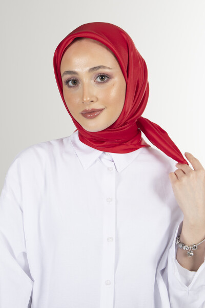 Kırmızı Elmas Eşarp - 1