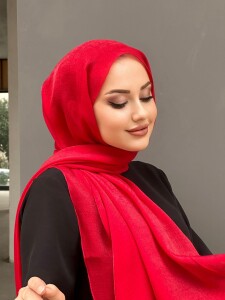 Kırmızı Işıltı Şal - harem