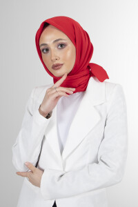 Kırmızı Twill Eşarp 