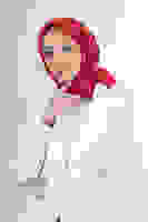 Kırmızı Twill Eşarp Kırmızı