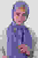 Kot Mavi Ahsen Jakar Şal Kot Mavi