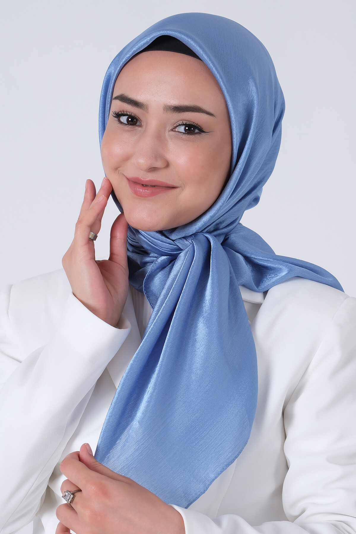 Kot Mavi Janjan Eşarp - harem