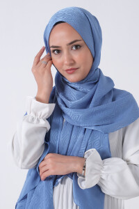 Kot Mavi Masal Jakar Şal 