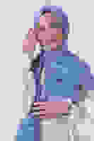 Kot Mavi Nefes Jakar Şal Kot Mavi