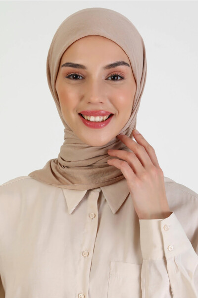 Koyu Bej Amor Eşarp - 2