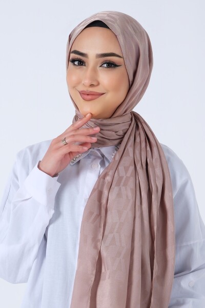 Koyu Bej Esila Jakar Şal - 4