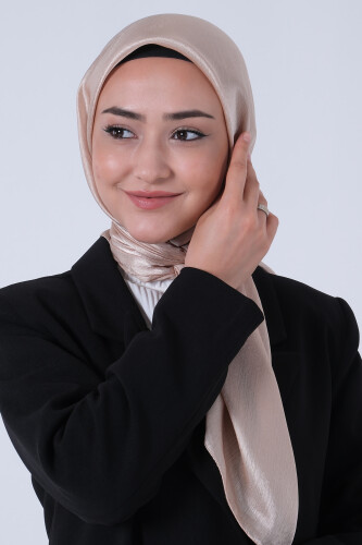 Koyu Bej Janjan Eşarp - harem