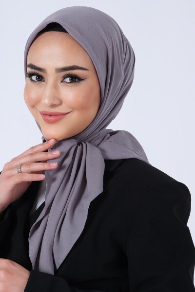 Koyu Füme Asya Eşarp - 2