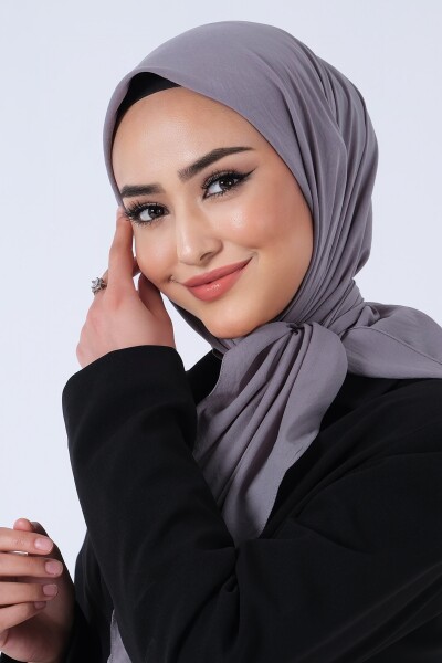 Koyu Füme Asya Eşarp - 3