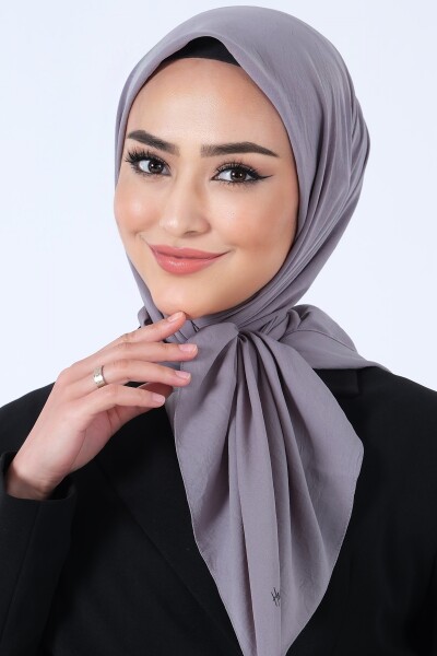 Koyu Füme Asya Eşarp - 5