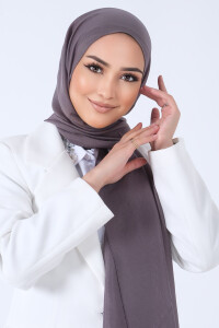 Koyu Füme Brisa Vual Şal 