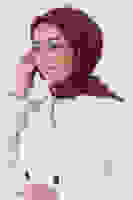 Koyu Fuşya Janjan Eşarp Koyu Fuşya