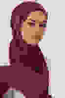 Koyu Fuşya Janjan Şal Koyu Fuşya