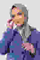 Koyu Gri Asya Eşarp Koyu Gri