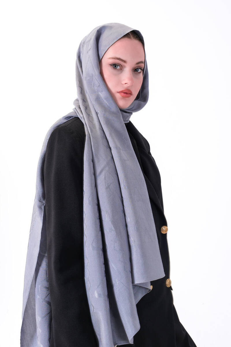 Koyu Gri Diamond Asel Şal