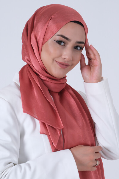 Koyu Gül Janjan Şal - 3