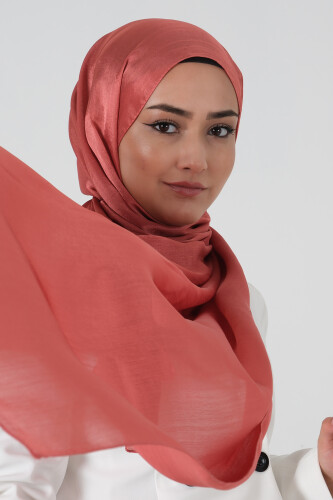 Koyu Gül Janjan Şal - harem