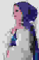 Koyu İndigo Ahsen Jakar Şal Koyu İndigo