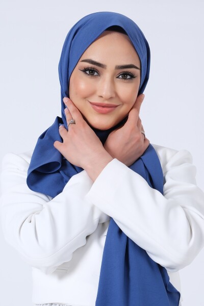 Koyu İndigo Asya Şal - 3