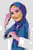 Koyu İndigo Asya Şal Koyu İndigo