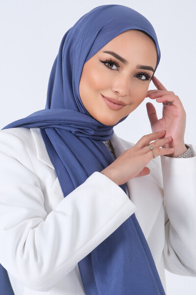 Koyu İndigo Brisa Vual Şal - 5