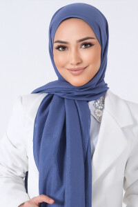 Koyu İndigo Brisa Vual Şal 