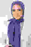 Koyu İndigo Brisa Vual Şal Koyu İndigo