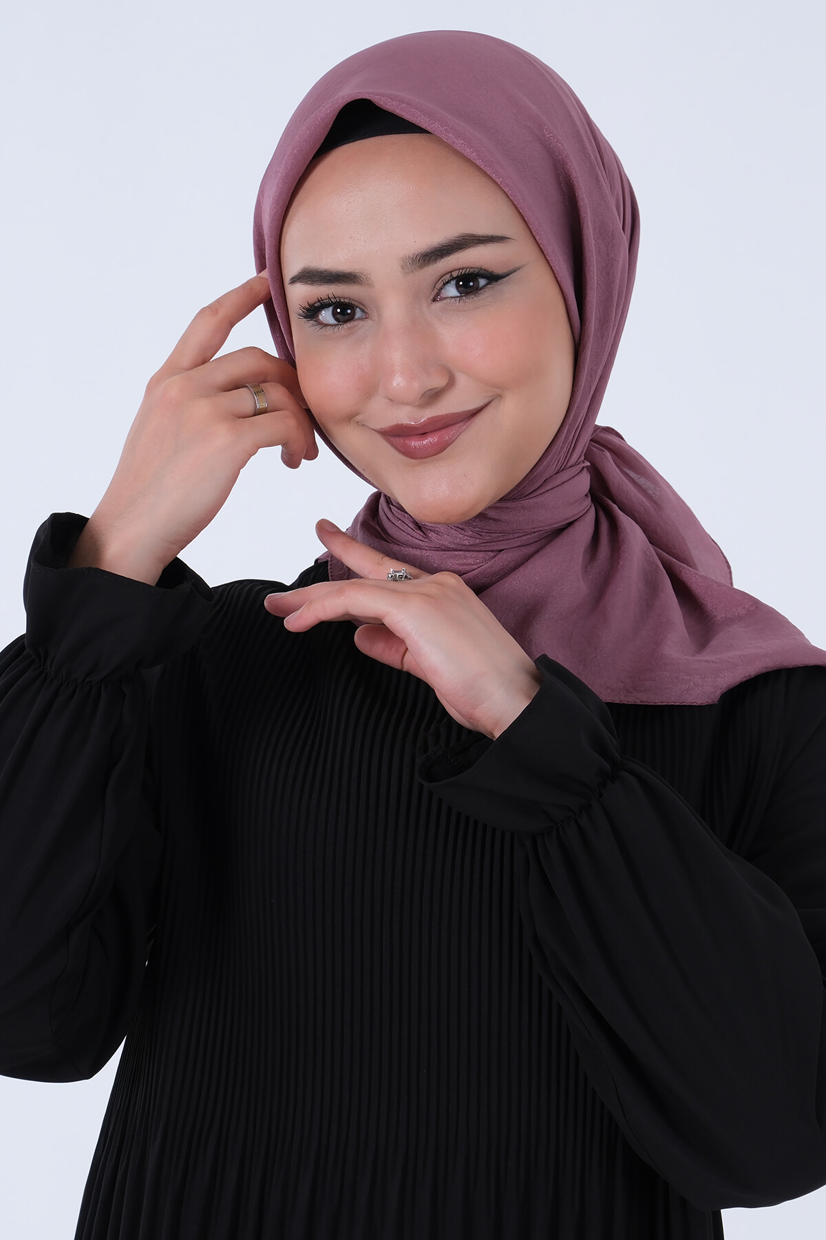 Koyu Lavanta Brisa Vual Eşarp - harem