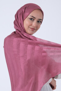 Koyu Leylak Ahsen Jakar Şal 