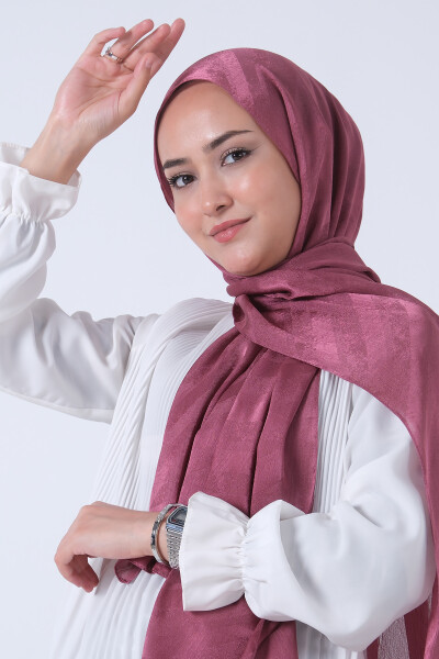 Koyu Leylak Ahsen Jakar Şal - 5