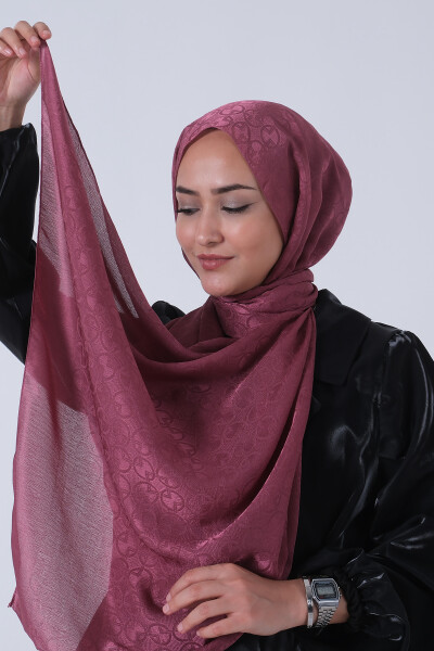 Koyu Leylak Beyza Jakar Şal - 4