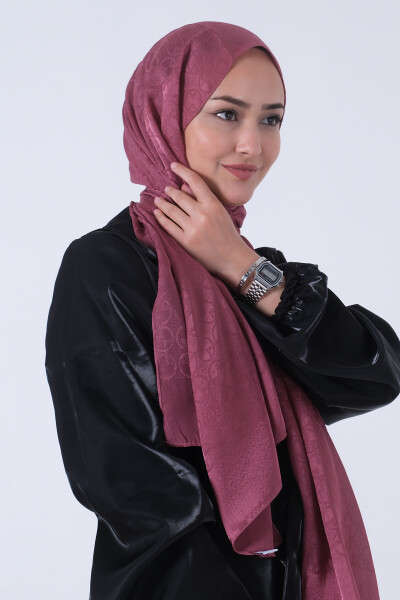 Koyu Leylak Beyza Jakar Şal - 5