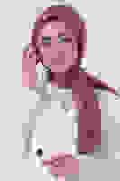 Koyu Leylak Janjan Eşarp Koyu Leylak