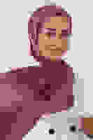 Koyu Leylak Janjan Şal Koyu Leylak