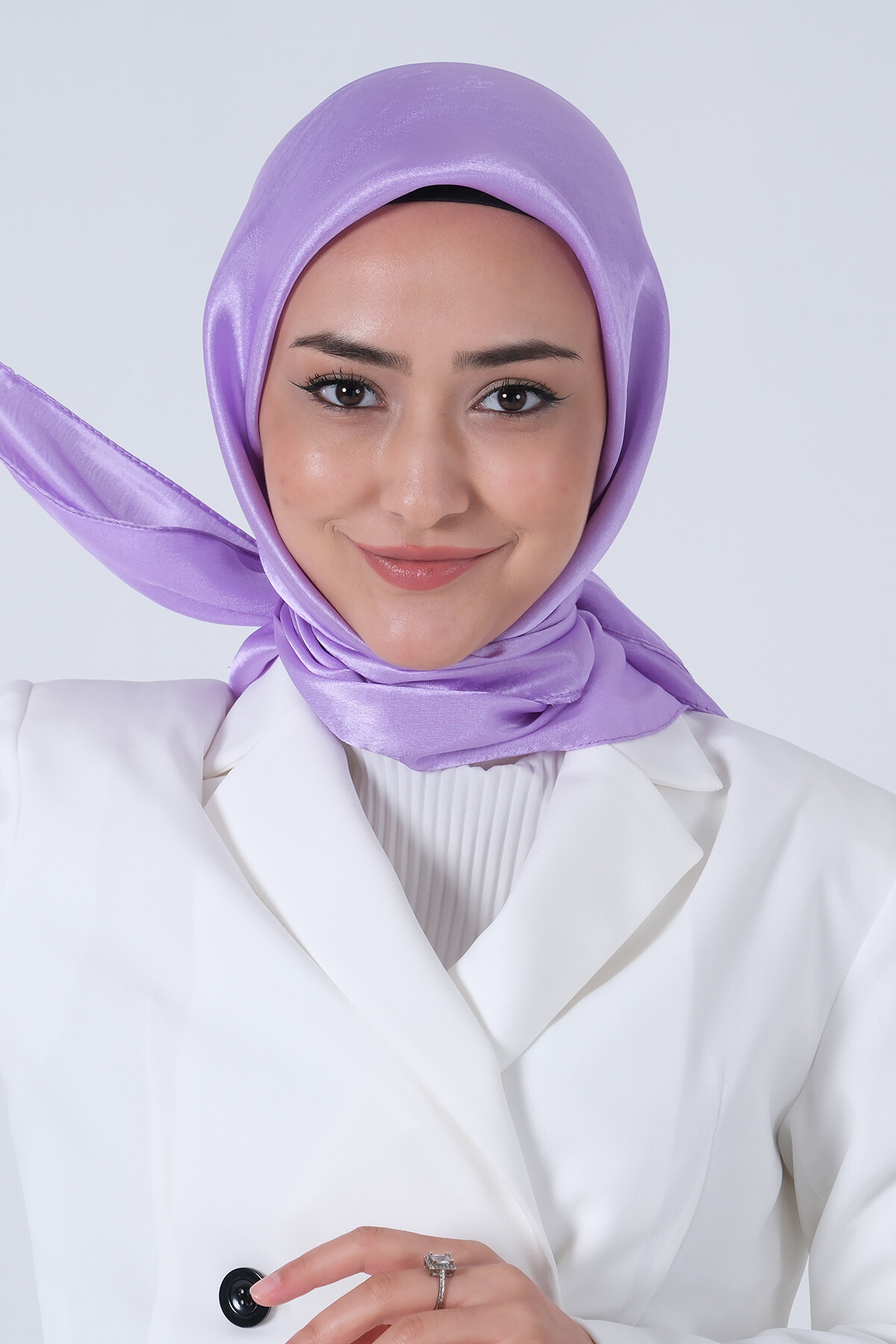 Koyu Lila Janjan Eşarp - harem