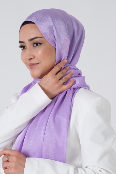 Koyu Lila Janjan Şal - 1