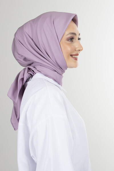Koyu Lila Twill Eşarp - 8