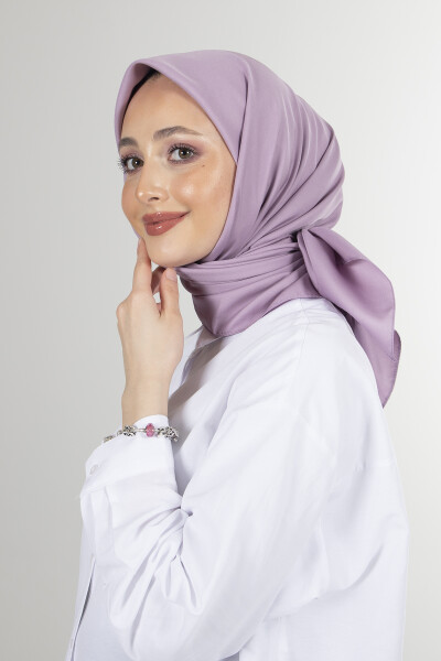 Koyu Lila Twill Eşarp - 7