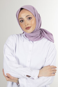 Koyu Lila Twill Eşarp 