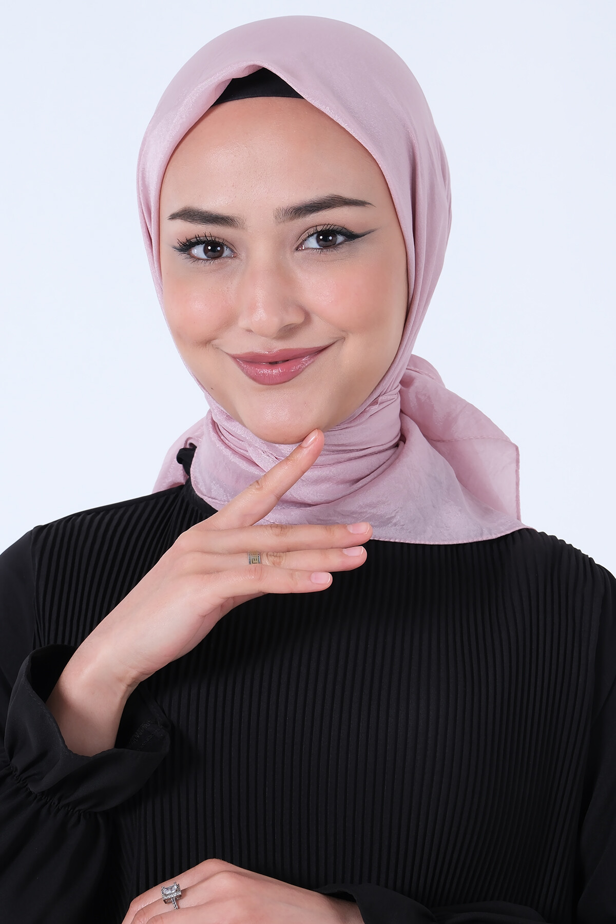 Koyu Pudra Brisa Vual Eşarp - harem