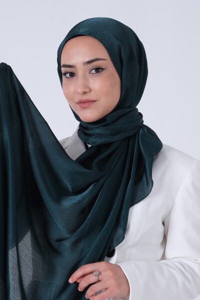 Koyu Zümrüt Janjan Şal - 3