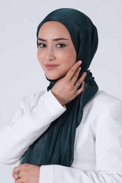 Koyu Zümrüt Janjan Şal - 4