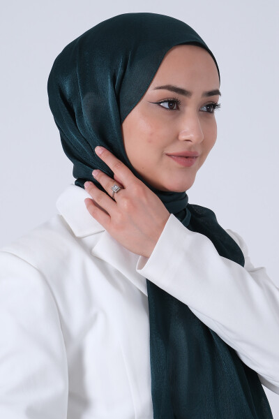 Koyu Zümrüt Janjan Şal - 5
