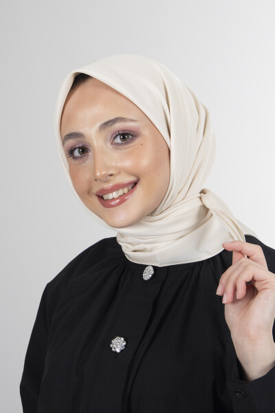 Krem Twill Eşarp - 2