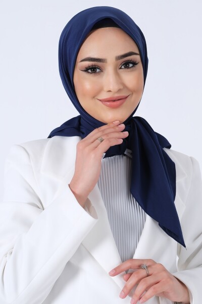 Lacivert Asya Eşarp - 2