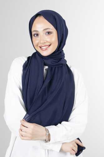 Lacivert Brisa Vual Şal - harem