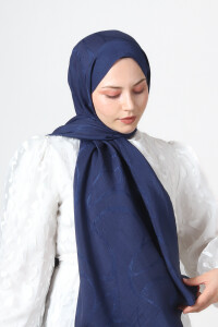 Lacivert Diamond Hüma Şal 