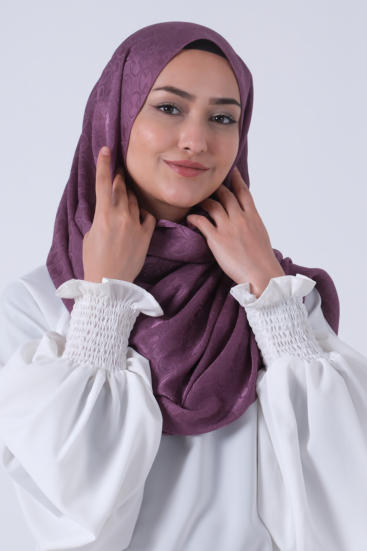 Lavanta Beyza Jakar Şal - harem