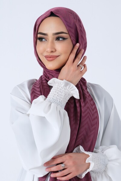 Leylak Lino Jakar Şal - 3
