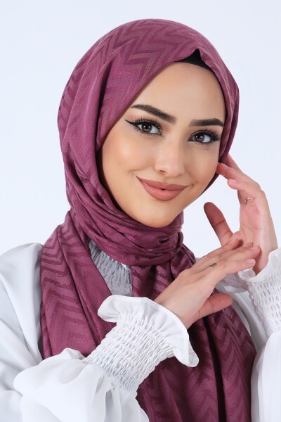 Leylak Lino Jakar Şal - 4